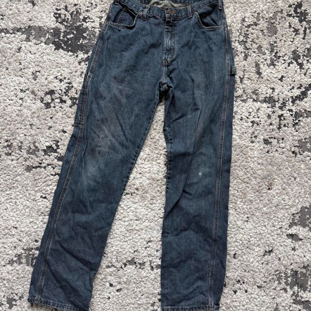 Dickies Men's Navy and Blue Jeans